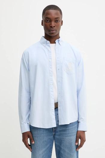 Bavlnená košeľa Guess Jeans modrá farba, regular, s golierom button-down, M5YH64 WHFK1