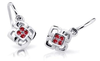 Cutie Jewellery Detské náušnice z bieleho zlata C2240-10-X-2 červená