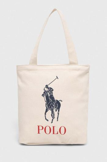 Detská kabelka Polo Ralph Lauren béžová farba