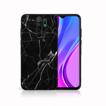 MY ART Silikónový obal Xiaomi Redmi 9 BLACK MARBLE (142)