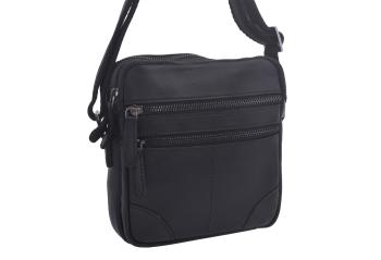 Pánske kožené crossbody čierny hunter 250849