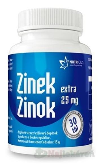 NUTRICIUS Zinok EXTRA 25 mg 30 tabliet