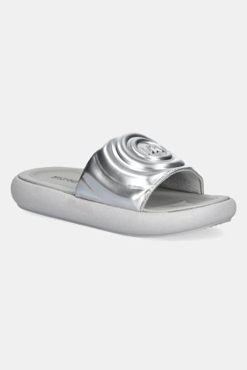 Šľapky Michael Kors RAELYNN MASYN strieborná farba, MK01421040