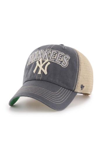 Šiltovka 47 brand MLB New York Yankees tmavomodrá farba, s nášivkou, B-TSCLA17LAP-VN