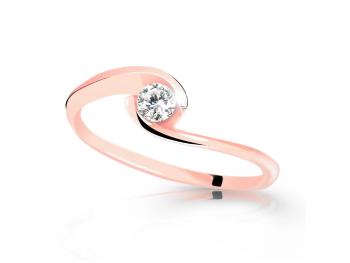 Cutie Jewellery Zásnubný prsteň z ružového zlata so zirkónom Z6134-10-X-4 53 mm