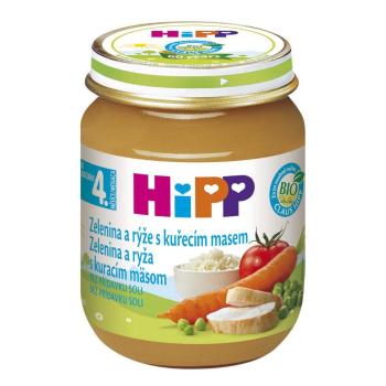 HiPP BIO Zelenina s ryžou a kuracím mäsom 125 g