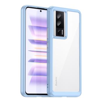 CRYSTAL Ochranný kryt pre Xiaomi Poco F5 Pro svetlomodrý