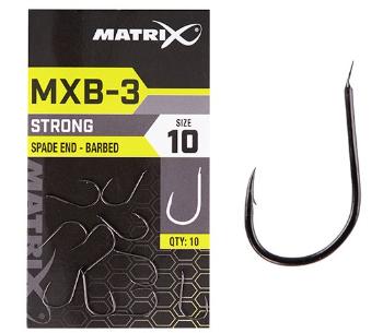 Matrix háčiky mxb-3 barbed spade end black nickel 10 ks - 10