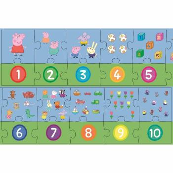Puzzle educațional Trefl Numere Peppa Pig, 20piese