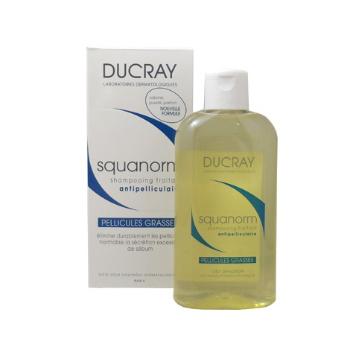 DUCRAY SQUANORM - PELLICULES GRASSES Šampón proti mastným lupinám 200 ml