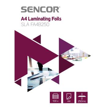 SLA FA4B250 Fólia A4 250mic 100ks SENCOR