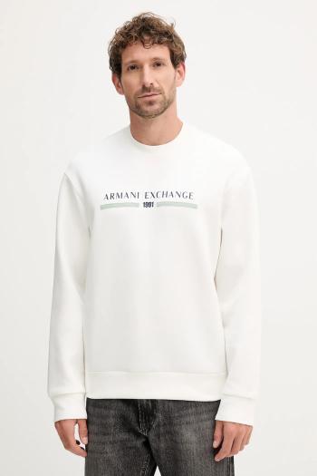 Mikina Armani Exchange béžová farba, s potlačou, XM000982 AF10818