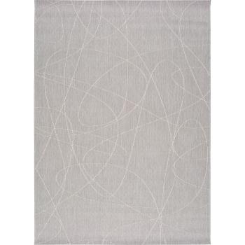 Hibis Line szürke kültéri szőnyeg, 135 x 190 cm - Universal