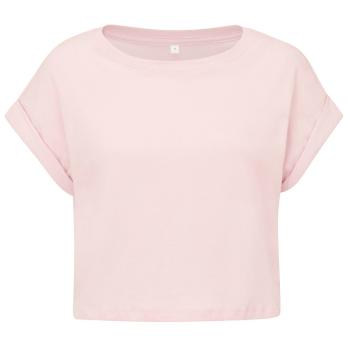 Mantis Dámske Crop top tričko - Jemne ružová | XL