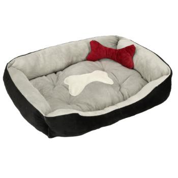 MG Dog Bed pelech pre psy a mačky 60x45cm, sivá čierna