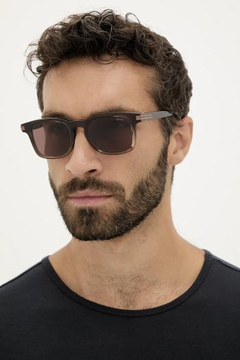 Slnečné okuliare Zegna pánske, hnedá farba, EZ0230_5050E