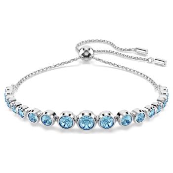 Swarovski Elegantný náramok s modrými kryštálmi Tennis Imber 5719282