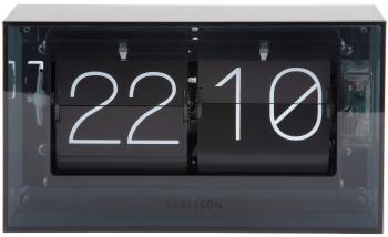 Karlsson Designové nástěnné/stolní překlápěcí hodiny KA5976BK