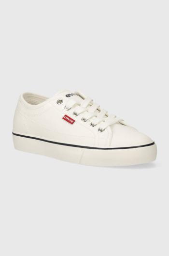 Tenisky Levi's HERNAN S dámske, biela farba, 235655.51