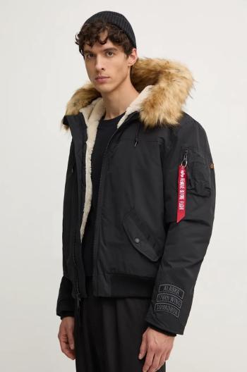 Bunda Alpha Industries pánska, čierna farba, prechodná, 148129