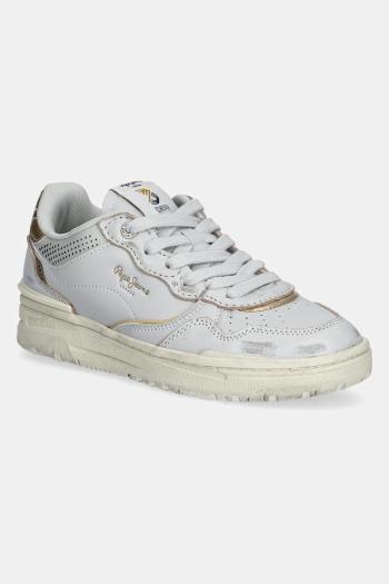 Tenisky Pepe Jeans CHESTER DISTRESS W dámske, šedá farba, PLS00033