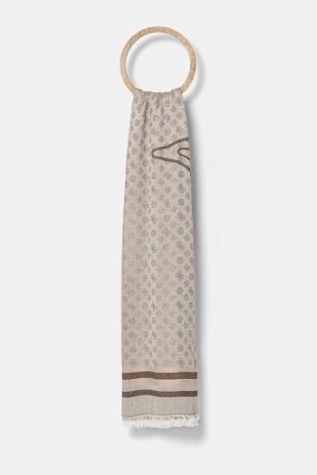 Šatka Guess KEFIAH dámska, béžová farba, vzorovaná, AW5249 VIS03