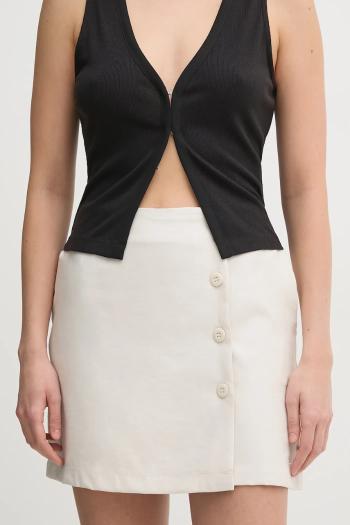 Sukňa Calvin Klein Jeans béžová farba, mini, áčkový strih, J20J225328