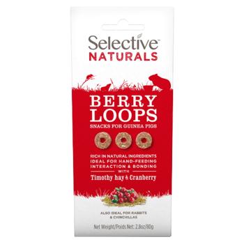 SUPREME Selective Naturals snack berry loops s bojínkom a brusnicami 80 g