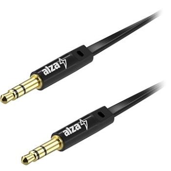 Alzapower FlatCore Audio 3,5 mm Jack (M) to 3,5 mm Jack (M) 1 m čierny (APW-CBA3JMF01B)