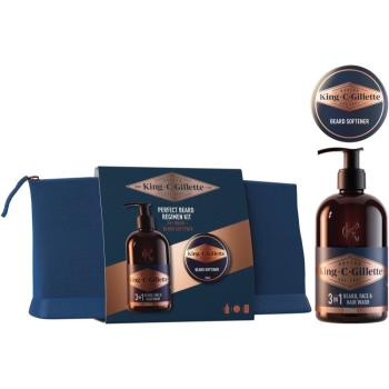 Gillette King C. Perfect Beard Regimen Kit darčeková sada pre mužov