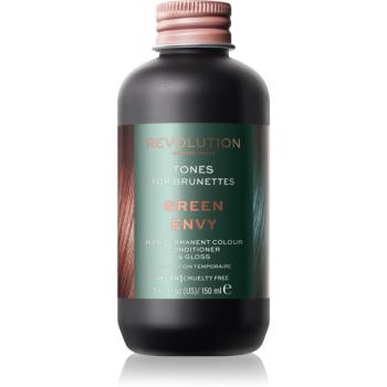 Revolution Haircare Tones For Brunettes tónovací balzam pre hnedé odtiene vlasov odtieň Green Envy 150 ml