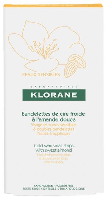 Klorane Studené voskové pásiky na tvár (Cold Wax Small Strips) 6 ks