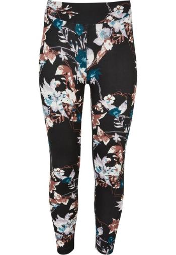 Urban Classics Girls Soft AOP Leggings blacksoftflower