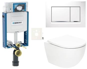 Závesný wc set SAT Fusion na zamurovanie vírové splachovanie SIKOGZTORFUS30
