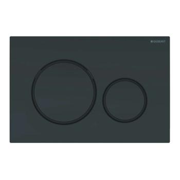 GEBERIT - Sigma20 Ovládacie tlačidlo splachovania, čierna lesk/čierna mat 115.882.DW.1