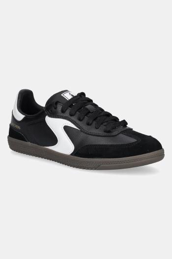 Kožené tenisky Skechers HOTSHOT dámske, čierna farba, 185232
