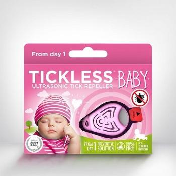 TICKLESS BABY ULTRAZVUKOVY ODPUDZOVAC PRE DETI, RUZOVY