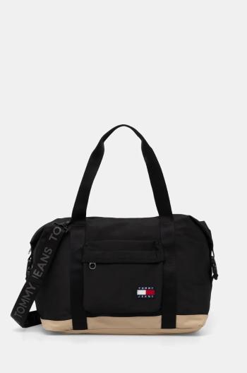 Taška Tommy Jeans čierna farba, AM0AM13322