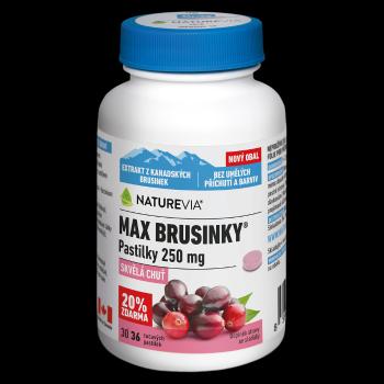 NATUREVIA Max brusnice pastilky 30+6 pastiliek