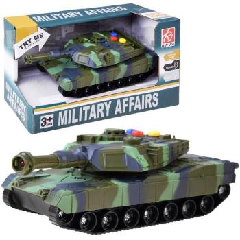 Vojenský tank so svetelnými a zvukovými efektmi
