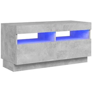 SHUMEE s osvetlením LED betónovosivý 80 × 35 × 40 cm (804449)