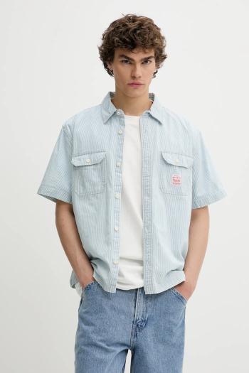 Bavlnená košeľa Levi's SS DALTON WORKER WW voľný strih, s klasickým golierom, 001TA