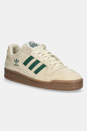 Semišové tenisky adidas Originals Forum Low CL béžová farba, JR3173
