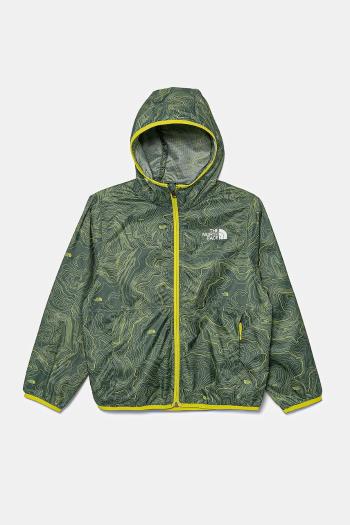 Detská bunda The North Face TNF CYCLONE WIND JACKET zelená farba, NF0A8ANM64T1