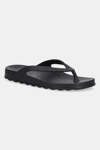 Šľapky Ipanema DUO SUNSET F čierna farba, na plochom podpätku, 83737-BH807