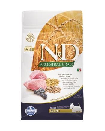 Farmina N&D dog AG adult mini, lamb, spelt, oats & blueberry 0,8kg