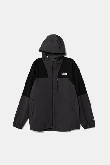 Detská bunda The North Face TEEN HIKE PACKABLE SHELL šedá farba, NF0A8AY4KT01