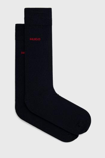 Ponožky HUGO (2-pak) pánske,tmavomodrá farba,50468099