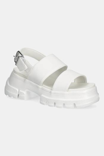 Sandále Tommy Jeans CHUNKY CITY SANDAL dámske, biela farba, na platforme, EN0EN02750
