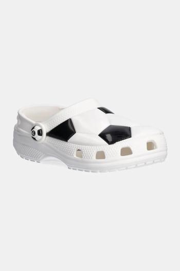 Detské šľapky Crocs CLASSIC SOCCER BALL CLOG biela farba, 210157